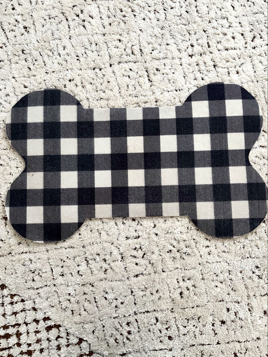 Plaid/Checkered Bone Pet Mat