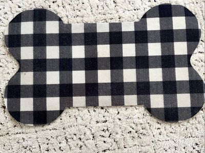 Plaid/Checkered Bone Pet Mat