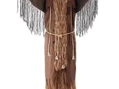 Halloween 10' Scarecrow Pumpkin Reaper Tombstone Graveyard Cemetery Home Decor Decoration Prop