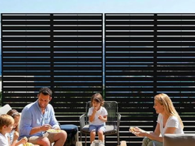 New- Black Metal Privacy Screen Qty 2 Price Reduced!