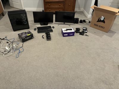 Pc Parts 4070ti GPU Nzxt Aio Lg Samsung Monitor