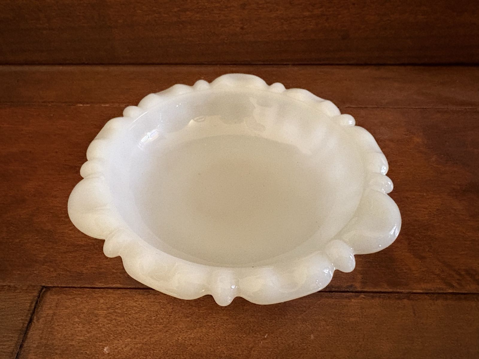 Vintage Milk Glass Trinket Dish or Ashtray