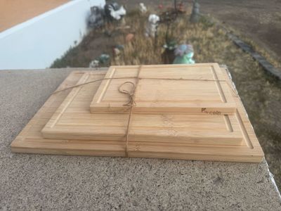 New Elkcoin bamboo cutting boards set of 3