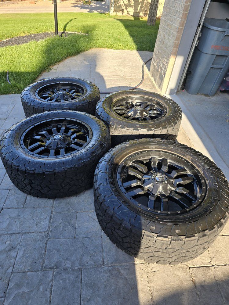 Fuel Off-Road Wheels with Toyo Open Country A/T III Tires - 20 Inch Set of 4