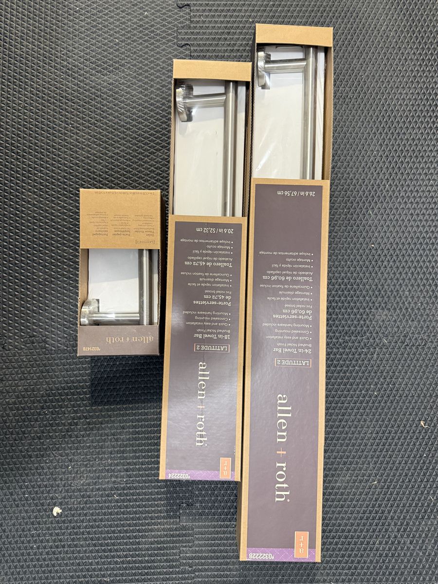 Brand New! Allen + Roth Bathroom Hardware