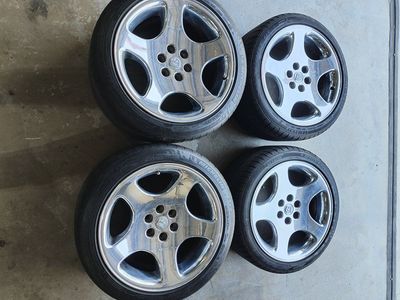 Dodge Viper OEM Polished Aluminum Wheels and Tires 18" Set