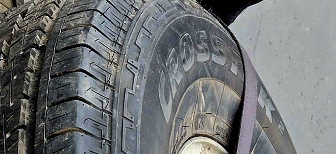 15 inch tires w/ rims.