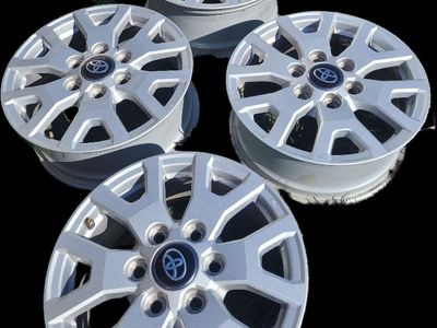 Set of 4 OEM Toyota Silver Alloy Wheels - Factory Rims