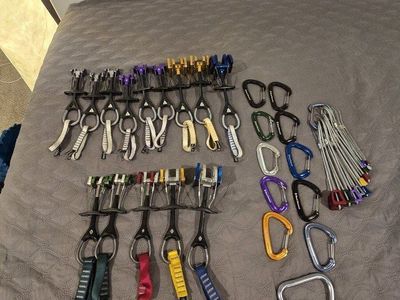 Cams, Carabiner's, and Stoppers