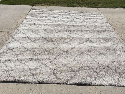 Safavieh Hudson Shag Area Rug – Ivory/Grey Trellis – 9’ x 12’ (110” x 144”)