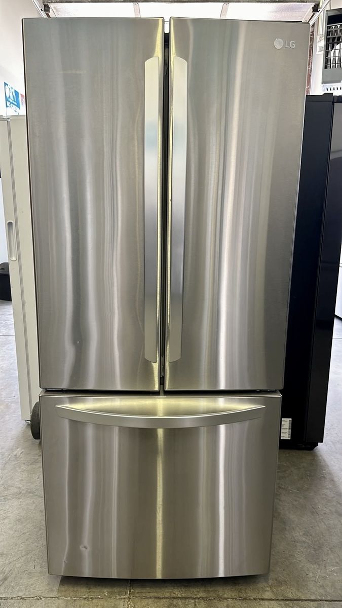 LG 30-Inch Wide, 22 cu. ft. French Door Stainless Steel Refrigerator