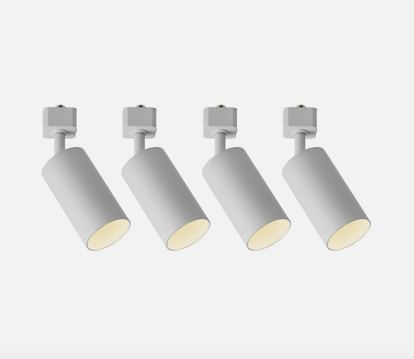 VANoopee 4 Pack H Type Track Lighting Heads GU10 White Halo Compatible No Bulbs