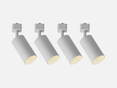 VANoopee 4 Pack H Type Track Lighting Heads GU10 White Halo Compatible No Bulbs