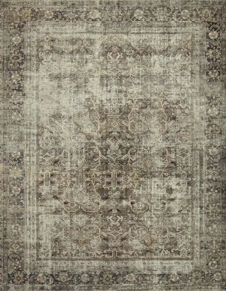 New  Washable Loloi Sinclaire Moss/Taupe 8'6x11'6