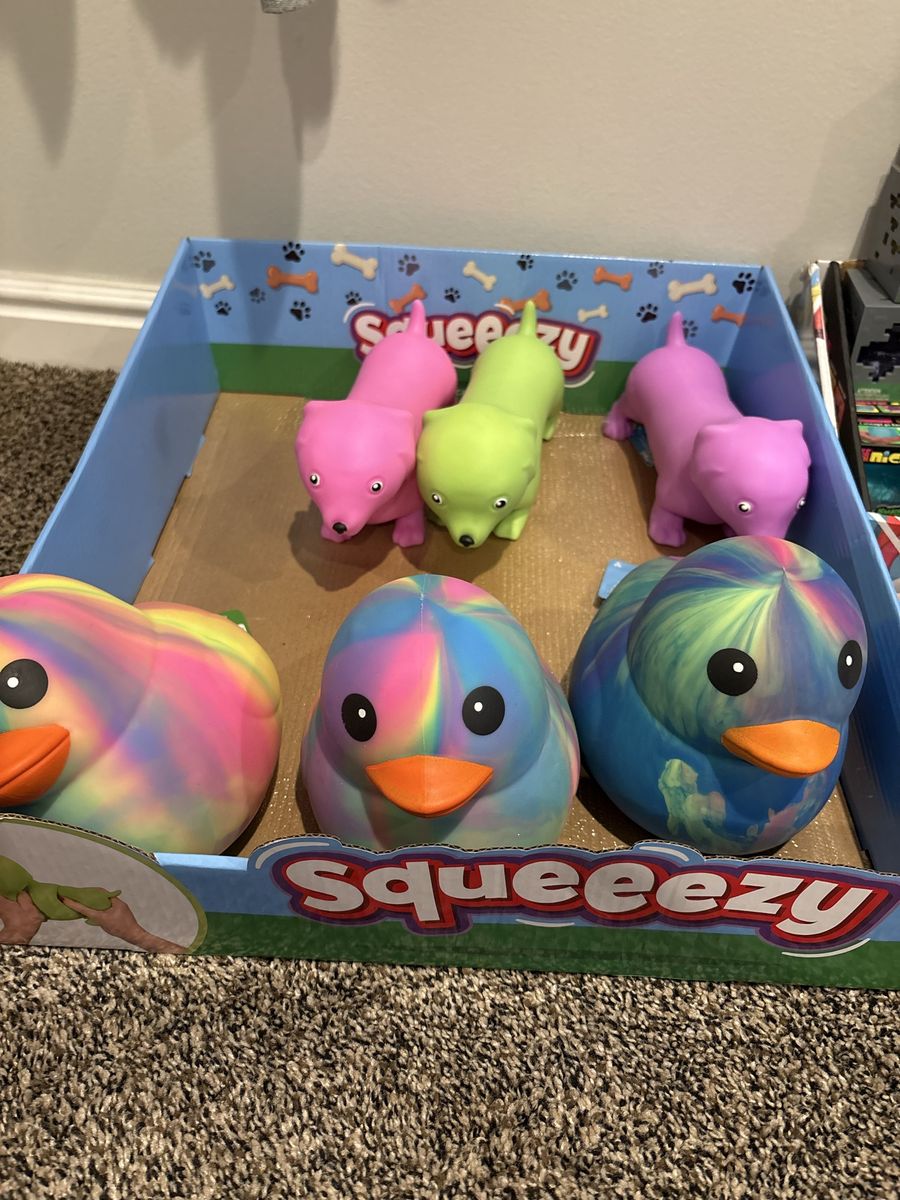 NEEDOH ..New inventory- Assorted Fidget and Squishy Toy Lot featuring NeeDoh Nice Cube, Minecraft, and Fugglers
