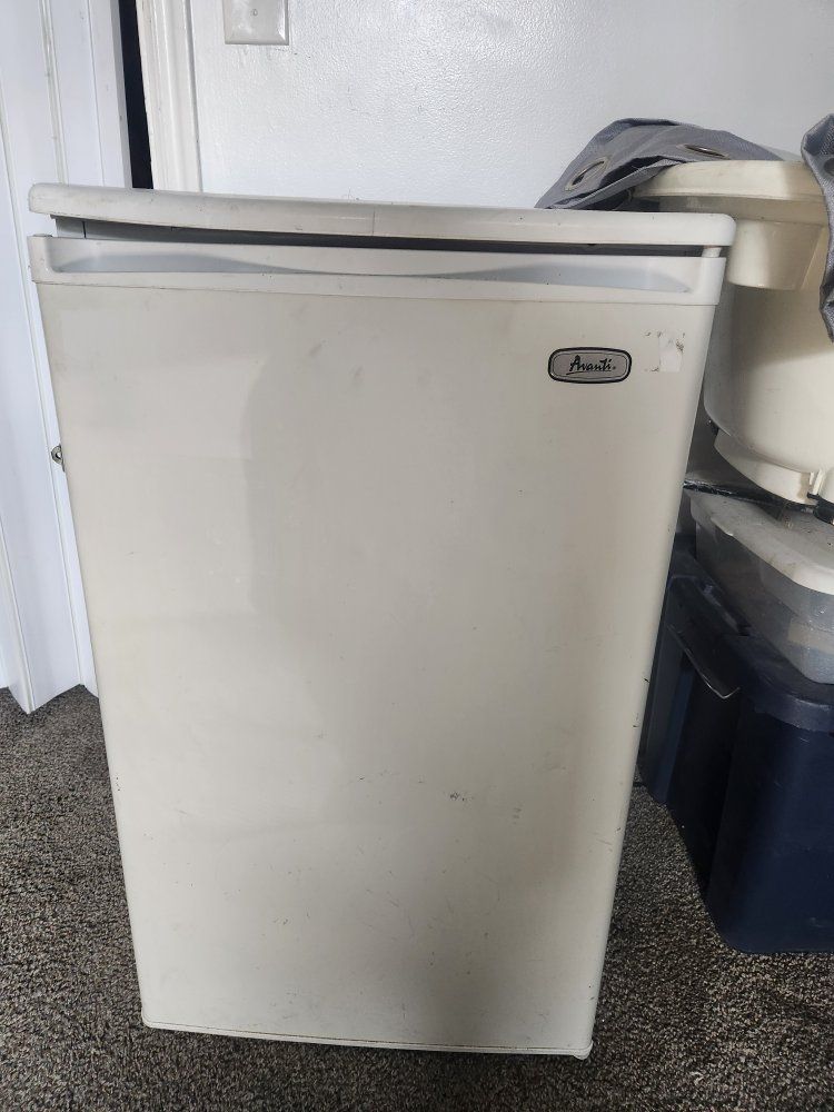 Avanti White Mini Refrigerator with Freezer Compartment, Single Door