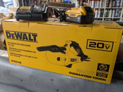 DeWalt shop vacuum vac 20v 20 volt impact drill
