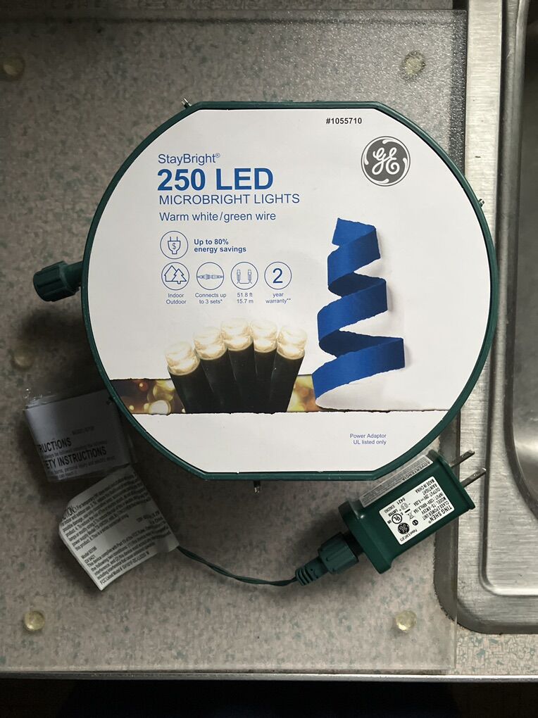 Ex Cond GE 250 Micro LED String Lights 51 Feet