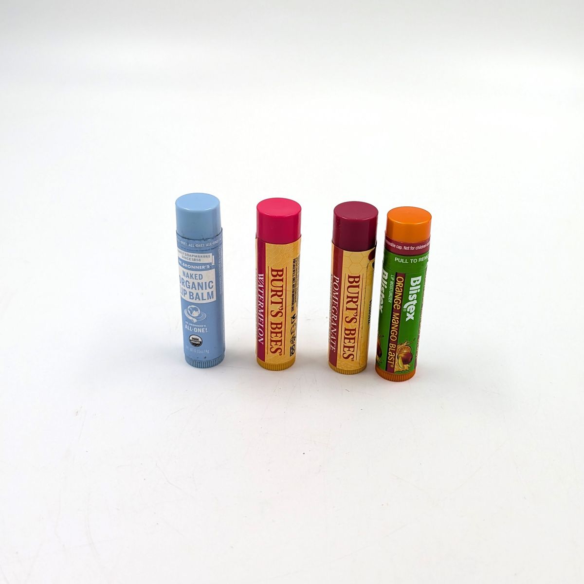 Burts Bees Blitex and Naked Limp Balm 4 Pack