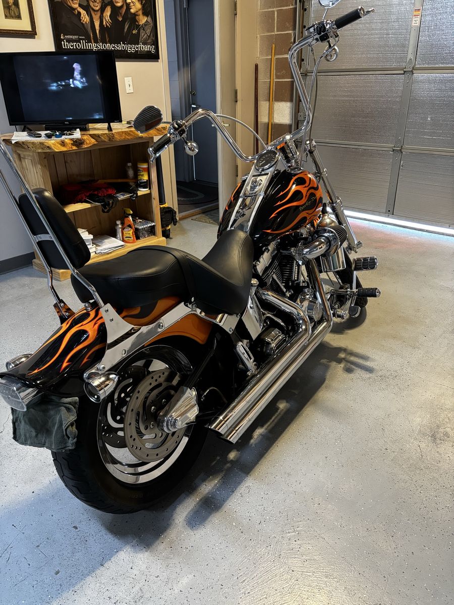 Custom 2003 Harley-Davidson Softtail- Flame Paint & Ape Hangers