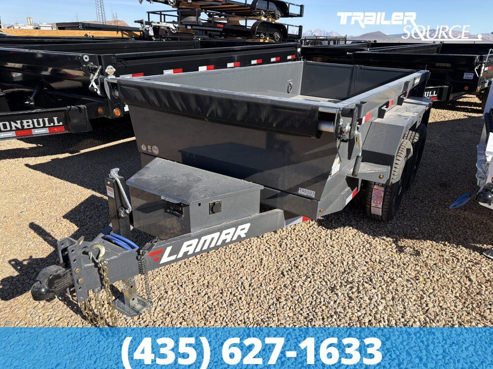 5x10 Lamar DS Dump Trailer - 18" Sides - 10K GVWR -