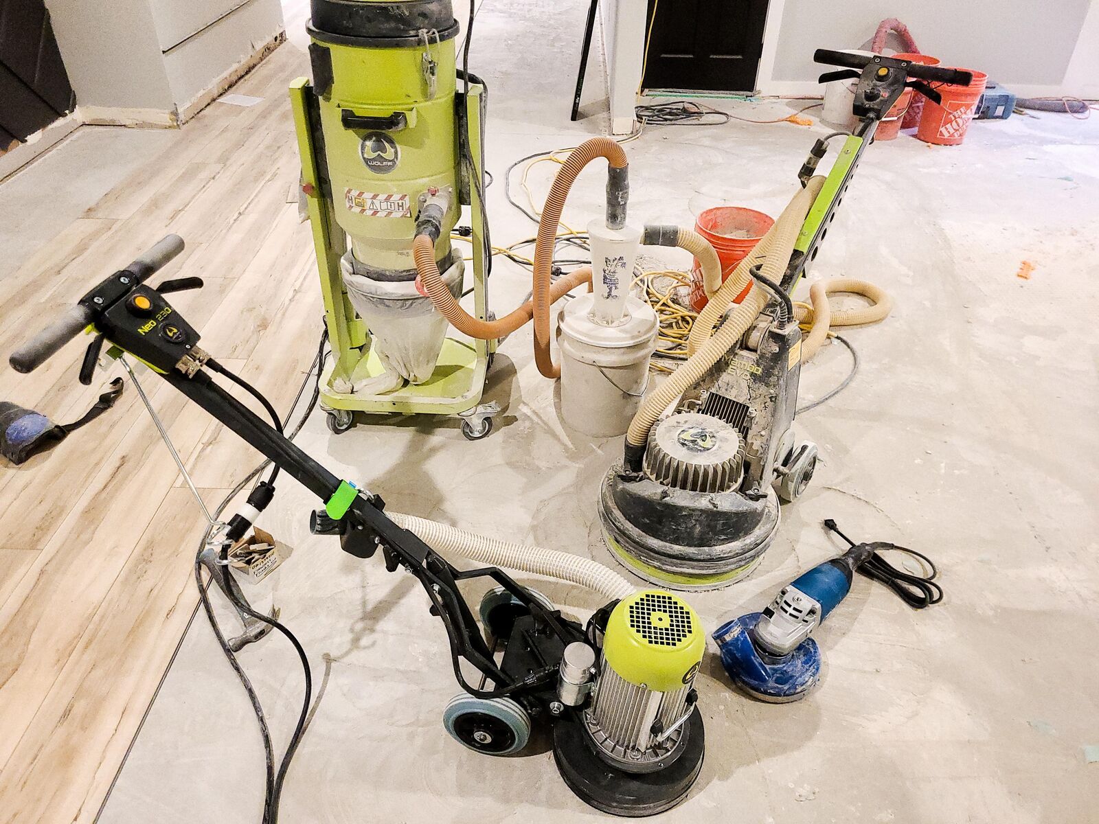 LVP Install, Basement Leveling, Concrete Grinding,