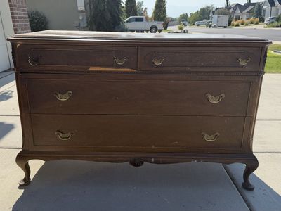 Solid wood vintage dresser