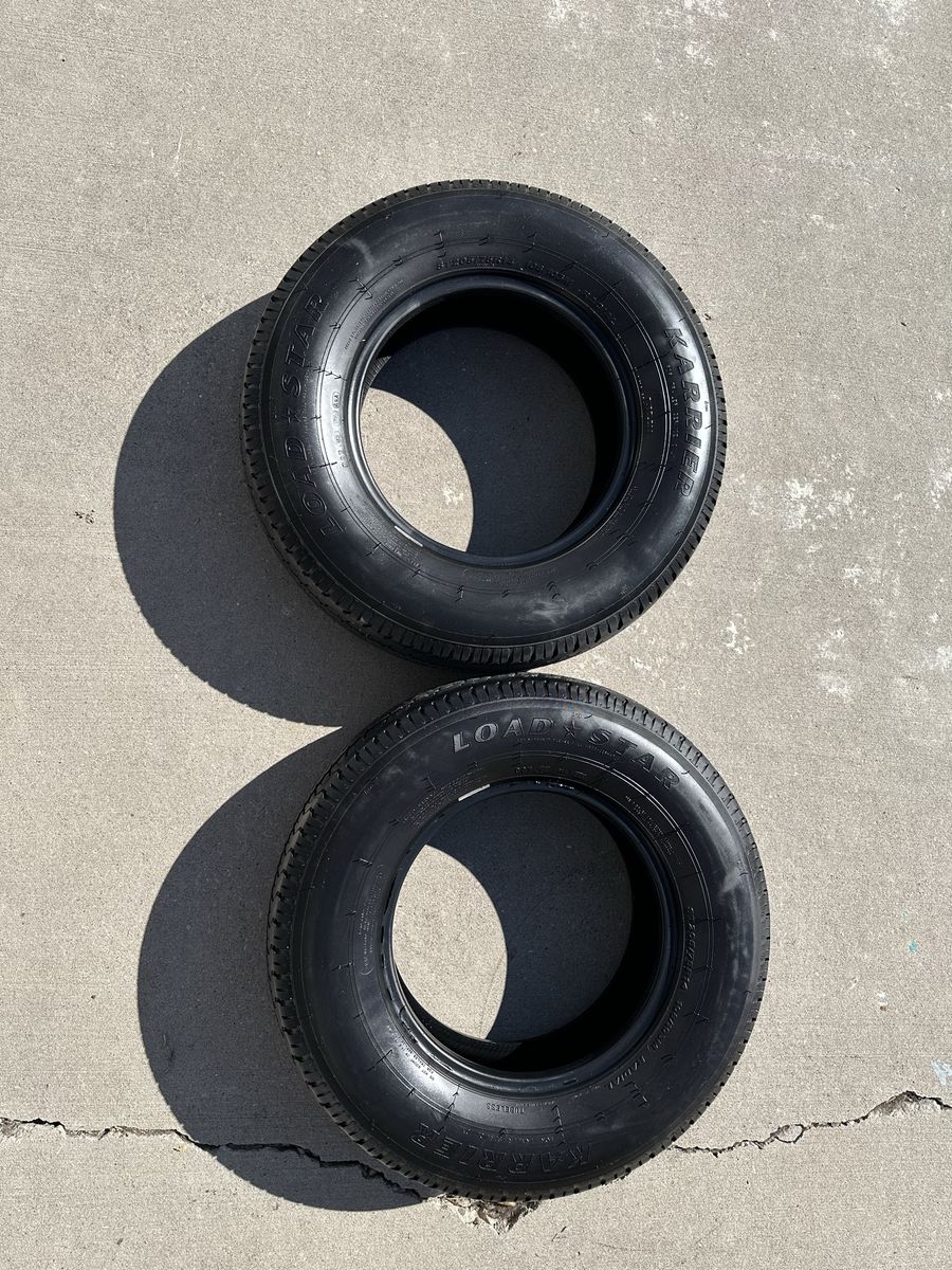 Pair of Loadstar Karrier Radial Trailer Tires - ST205/75R14