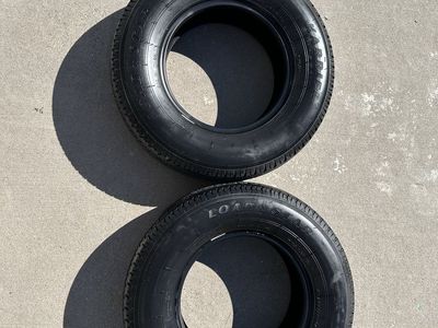 Pair of Loadstar Karrier Radial Trailer Tires - ST205/75R14
