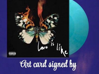 Maroon 5-SIGNED Love Is Like-Sea Breeze Blue Vinyl