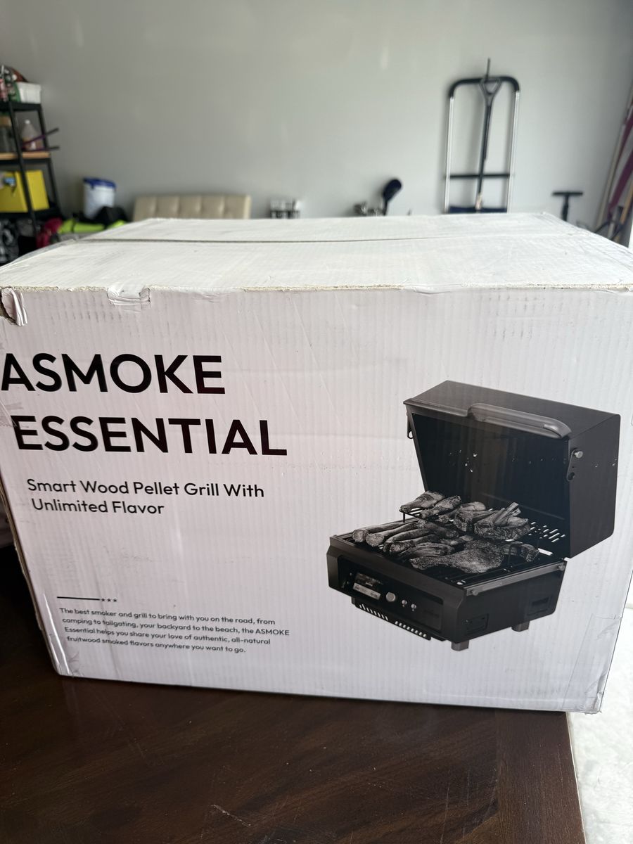 ASMOKE Essential Smart Wood Pellet Grill - Portable Outdoor BBQ Smoker