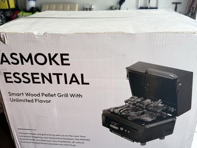 ASMOKE Essential Smart Wood Pellet Grill - Portable Outdoor BBQ Smoker