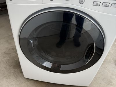 LG WM3575CW Washer & DLEX3570W Electric Dryer Set - White, Front Load, TrueSteam