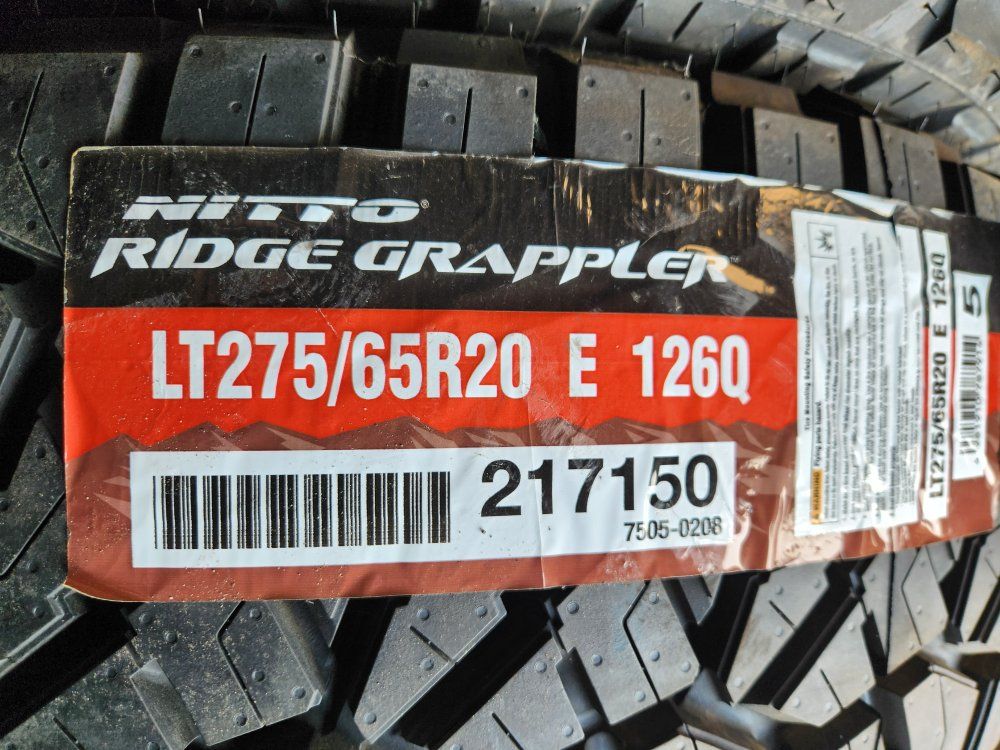 275/65r20 nitto ridge grappler