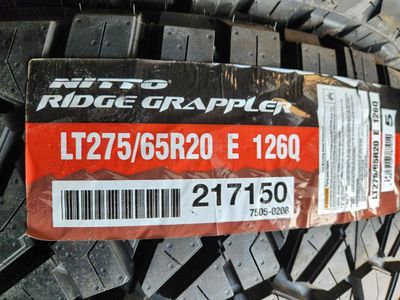 275/65r20 nitto ridge grappler