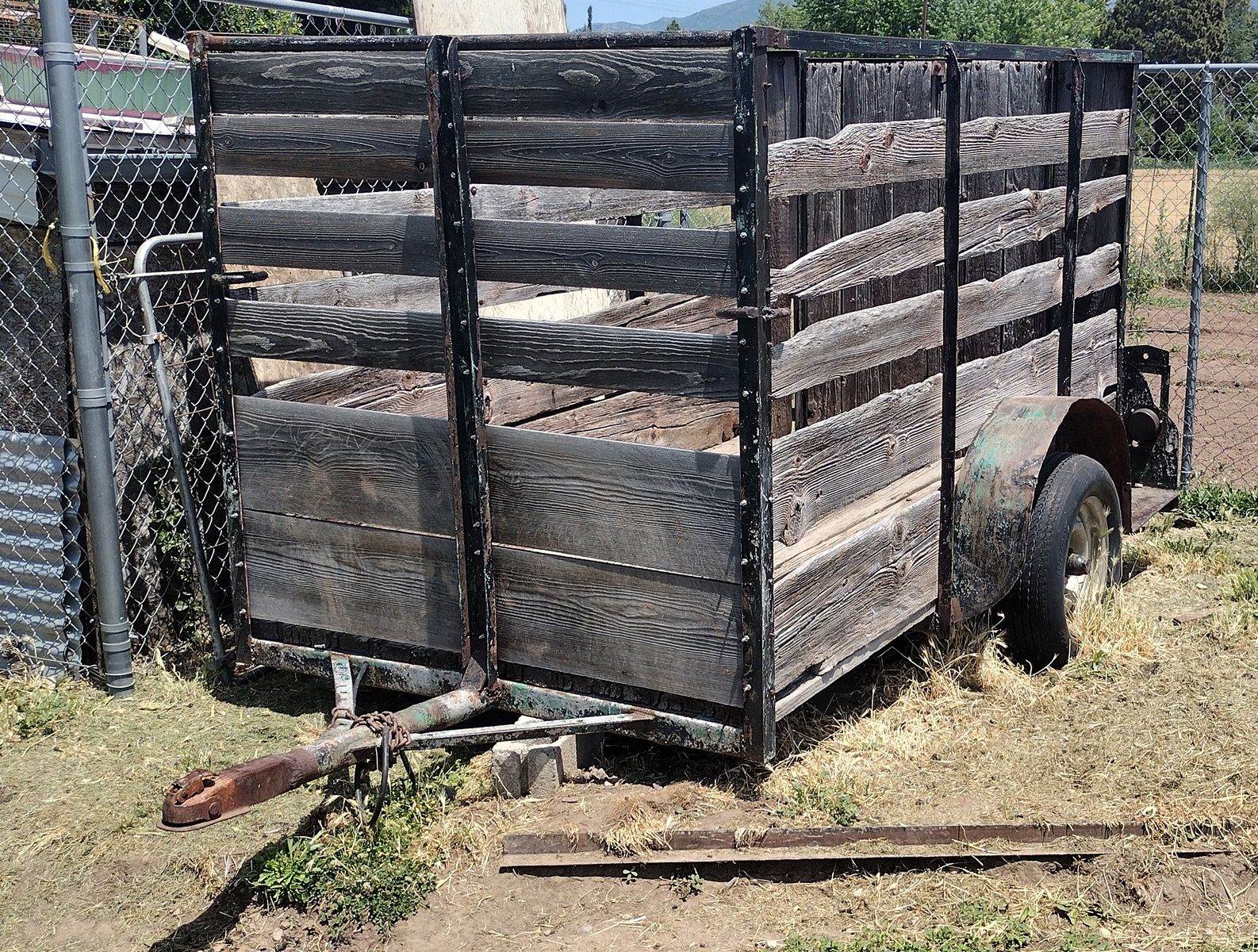 Homemade stock trailer for sale