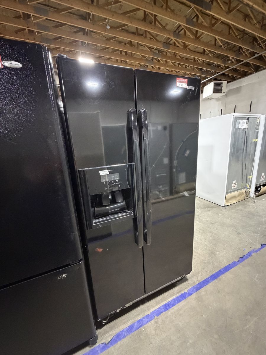 Whirlpool Black Side-by-Side Refrigerator with Warranty!