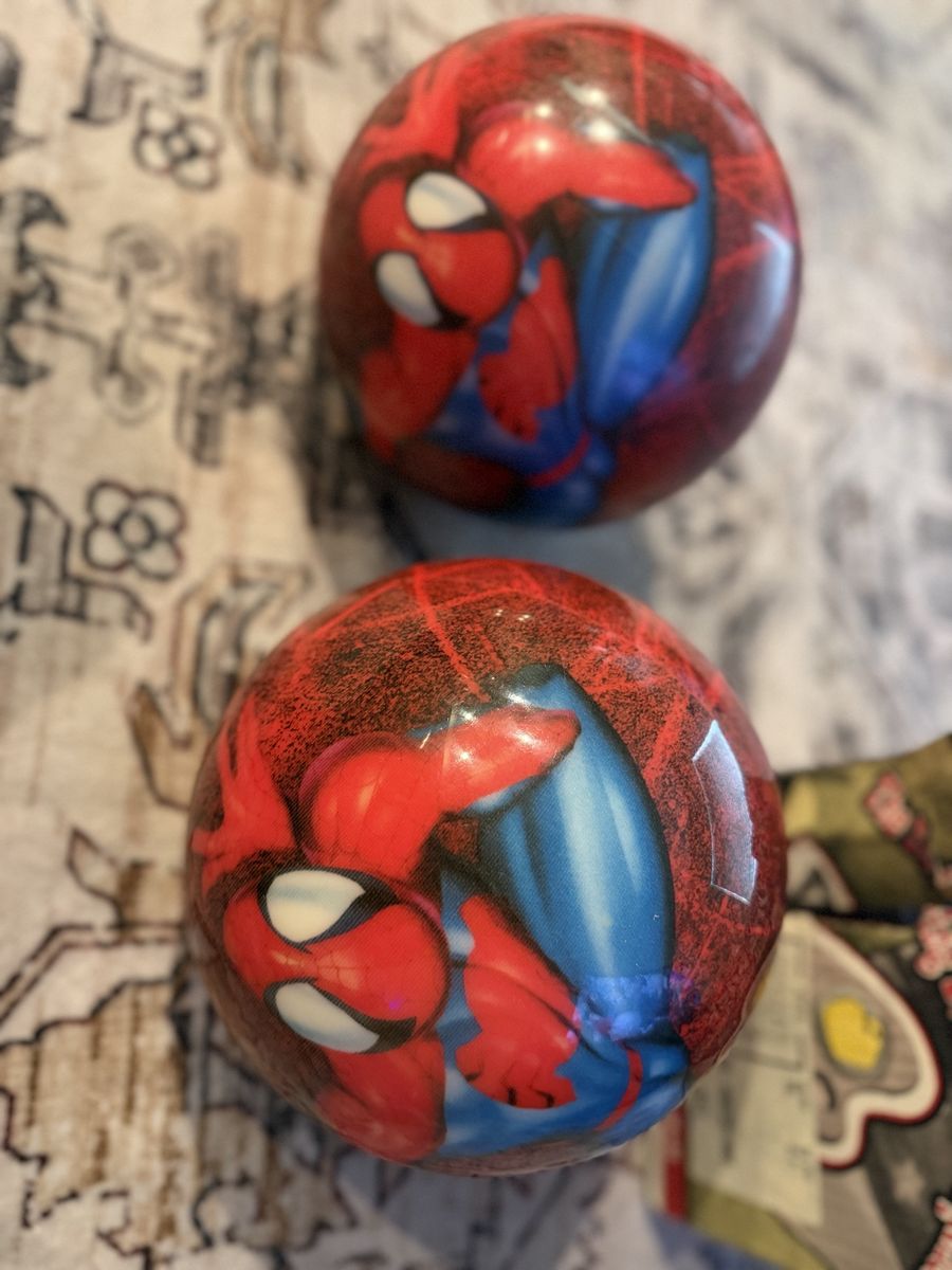 Brunswick Spider Man GID LE Viz-A-Ball Bowling Ball 15 lbs new In Box and one in 10lbs drilled for youth. Collectors item.