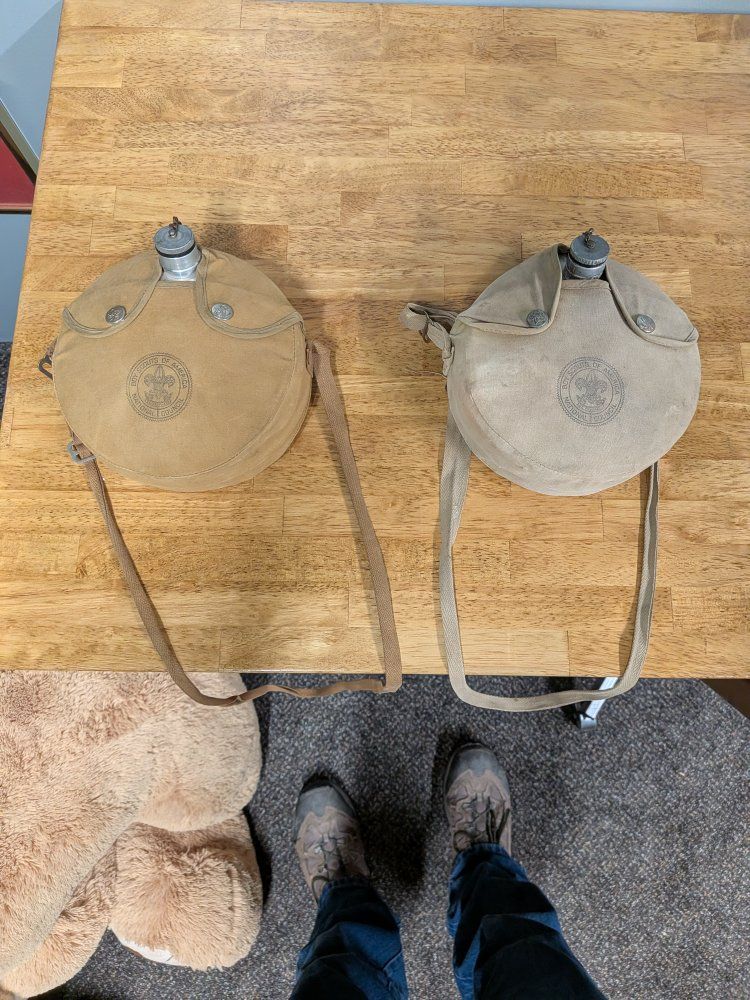 Vintage Boy Scouts of America BSA Metal Canteens