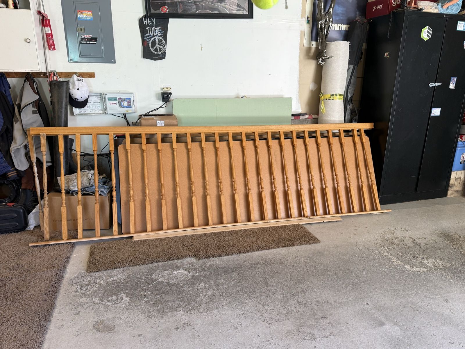 Oak railing