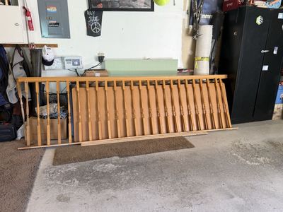 Oak railing