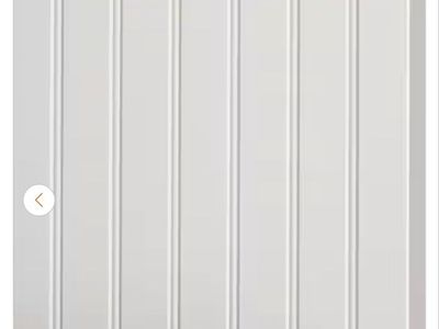 Eucatile 3/16 in. x 48 in. x 96 in. White Beadboard True Bead Wall Panel