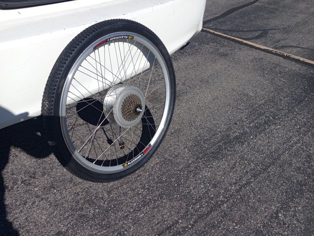 back wheel with motor for ebike project