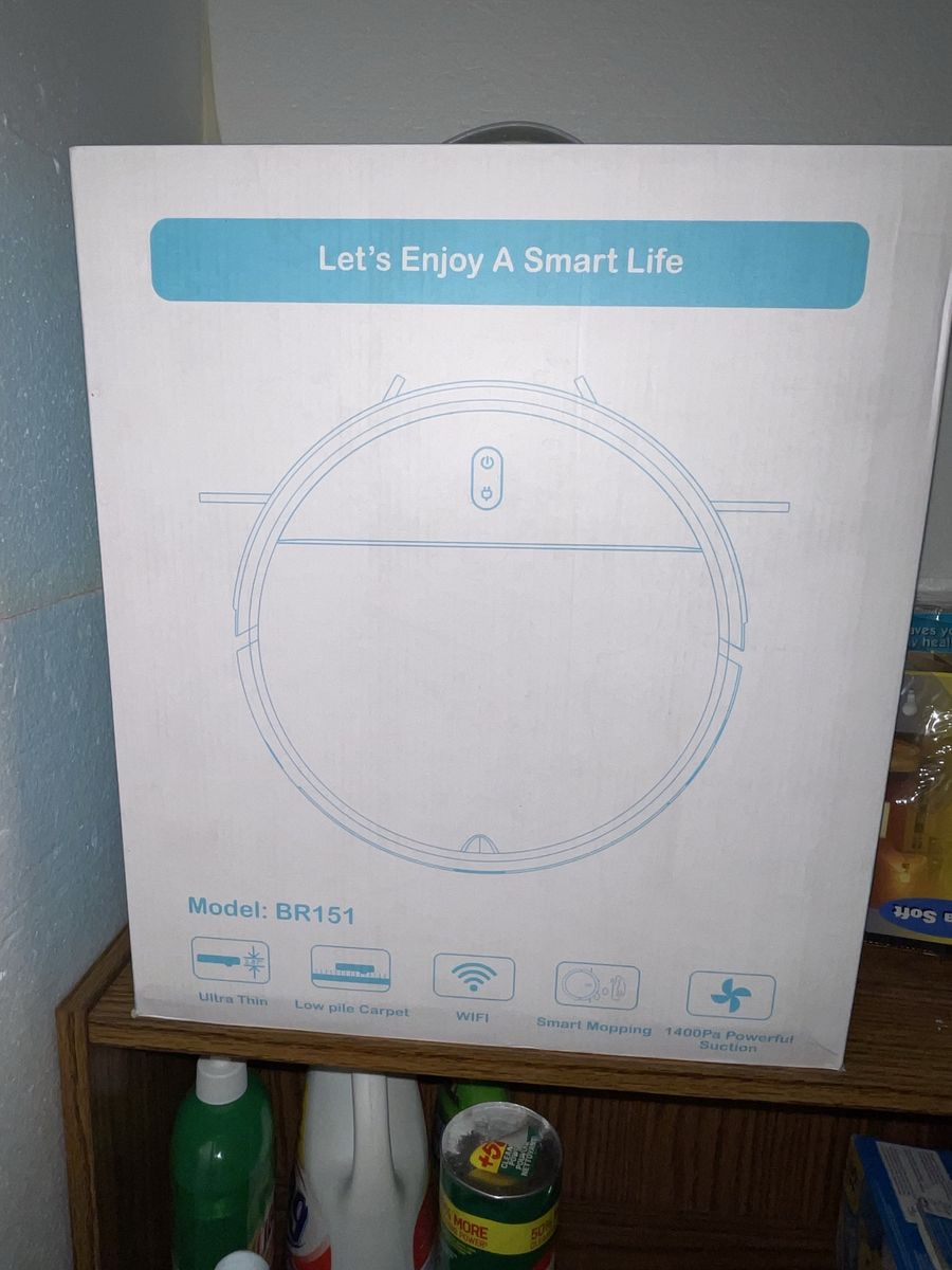 BR151 Smart Robot Vacuum Cleaner and Mop Combo Wi-Fi 1400Pa
