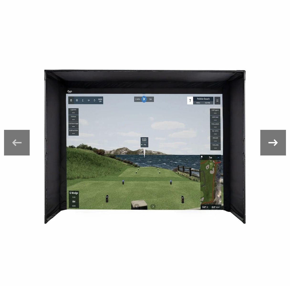 Golf Simulator Enclosure Kit with Impact Screen