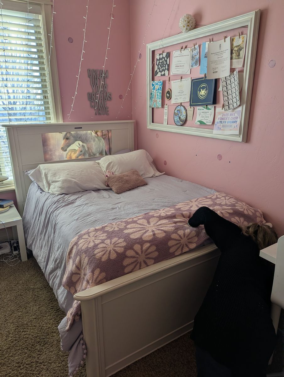 Full Bedframe -Light Headboard -Trundle Unicorn
