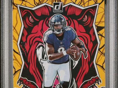2024 Donruss Lamar Jackson Unleashed Gold #2 PSA 9