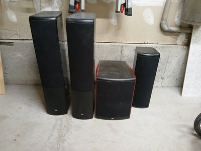 4 JBL speakers, inc. pair of JBL LS60 3-Way Floor Standing Loudspeakers