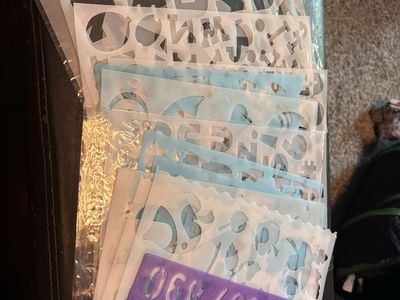 Wow, nice set of stencils for your crafting or kids alike