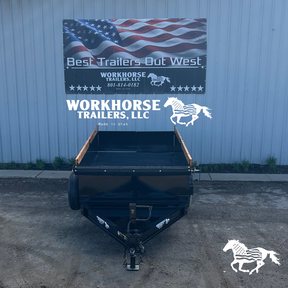 14' Workhorse Dump Trailer-15K *SPARE TIRE* COMPARABLE TO SOUTHLAND & DIAMOND C TRAILERS